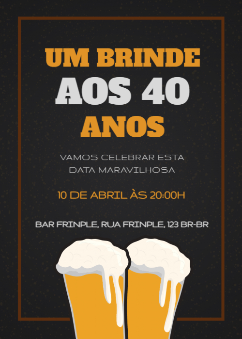 Convite Brinde