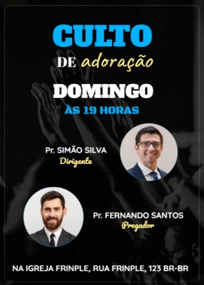  Convite Culto de adoração