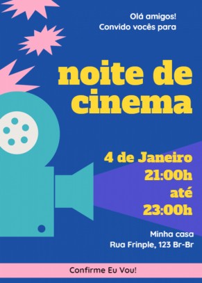  Convite Cinema, máquina