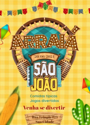 Convite arraiá são joão