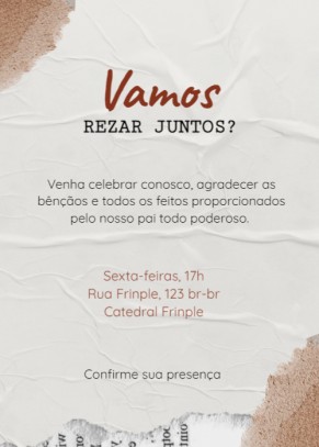  Convite Papel dobrado