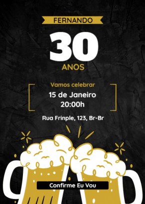  Convite Choppinho, Festa