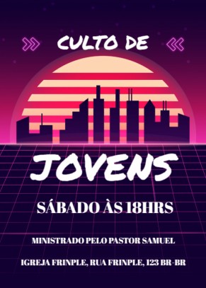  Convite Culto jovens