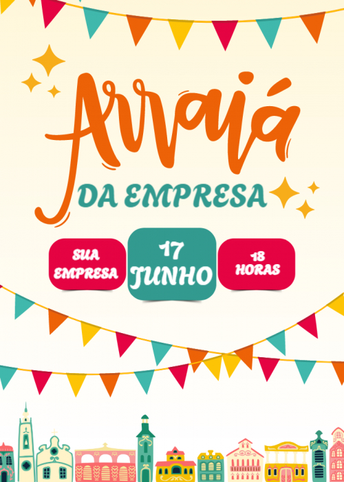 Convite festa Junina arraiá