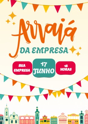 Convite festa Junina arraiá