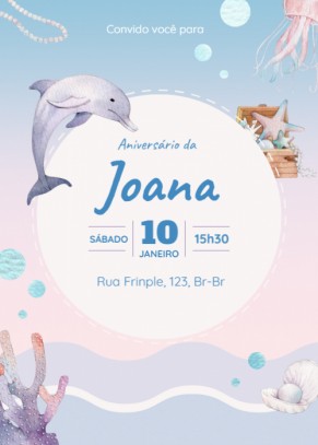 Convite Golfinho