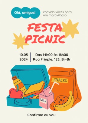 Convite Picnic