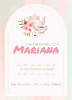 Convite chá de panela