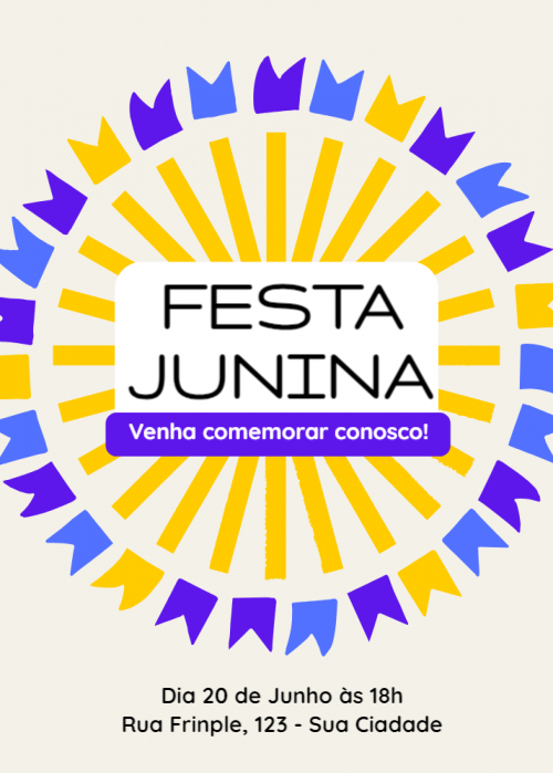 Convite festa junina