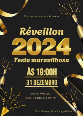  Convite Réveillon 2024