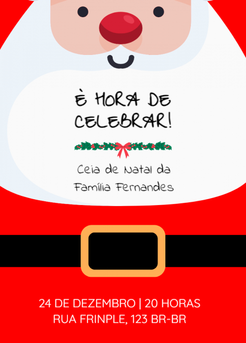  Convite Papai Noel