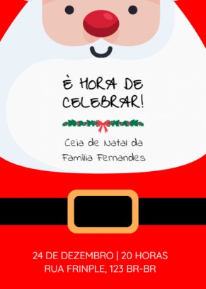  Convite Papai Noel