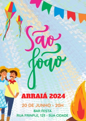Convite festa junina são joão