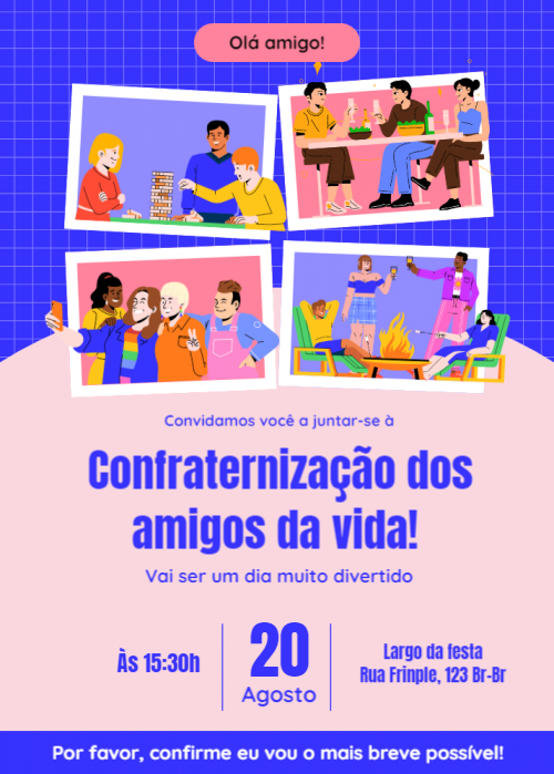 Convite confraternização