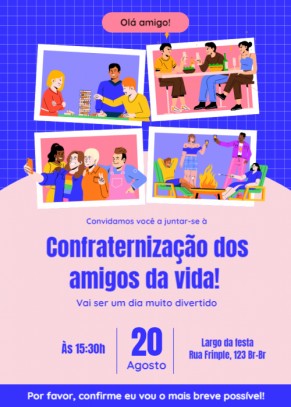 Convite confraternização