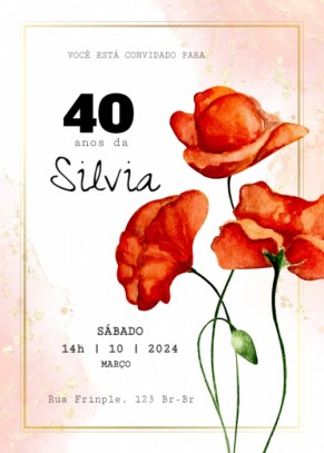  Convite Tulipas