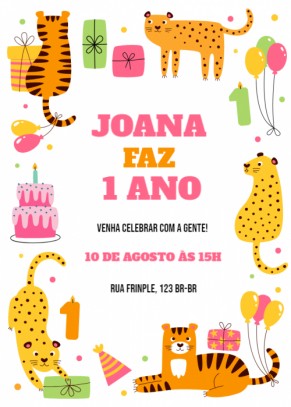 Convite aniversário criança grátis