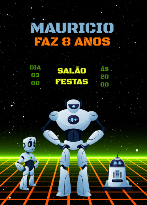  Convite Robô, céu