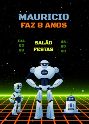  Convite Robô, céu