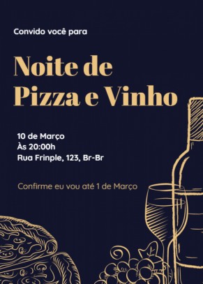 Noite de Pizza e Vinho