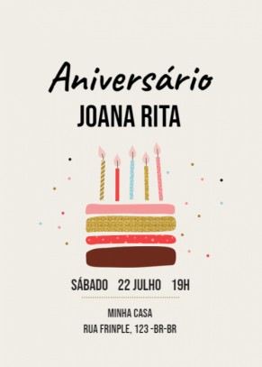 Convite de aniversário grátis