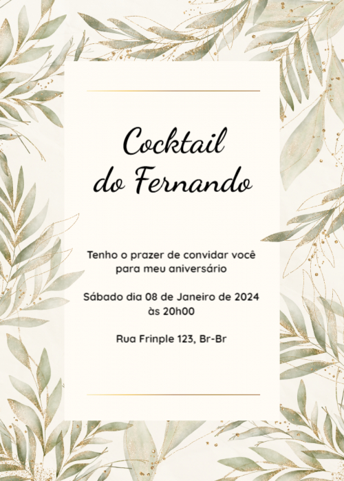  Convite Ramos folha de oliva