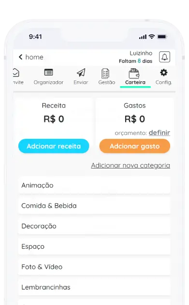 Captura de tela do aplicativo na future carteira